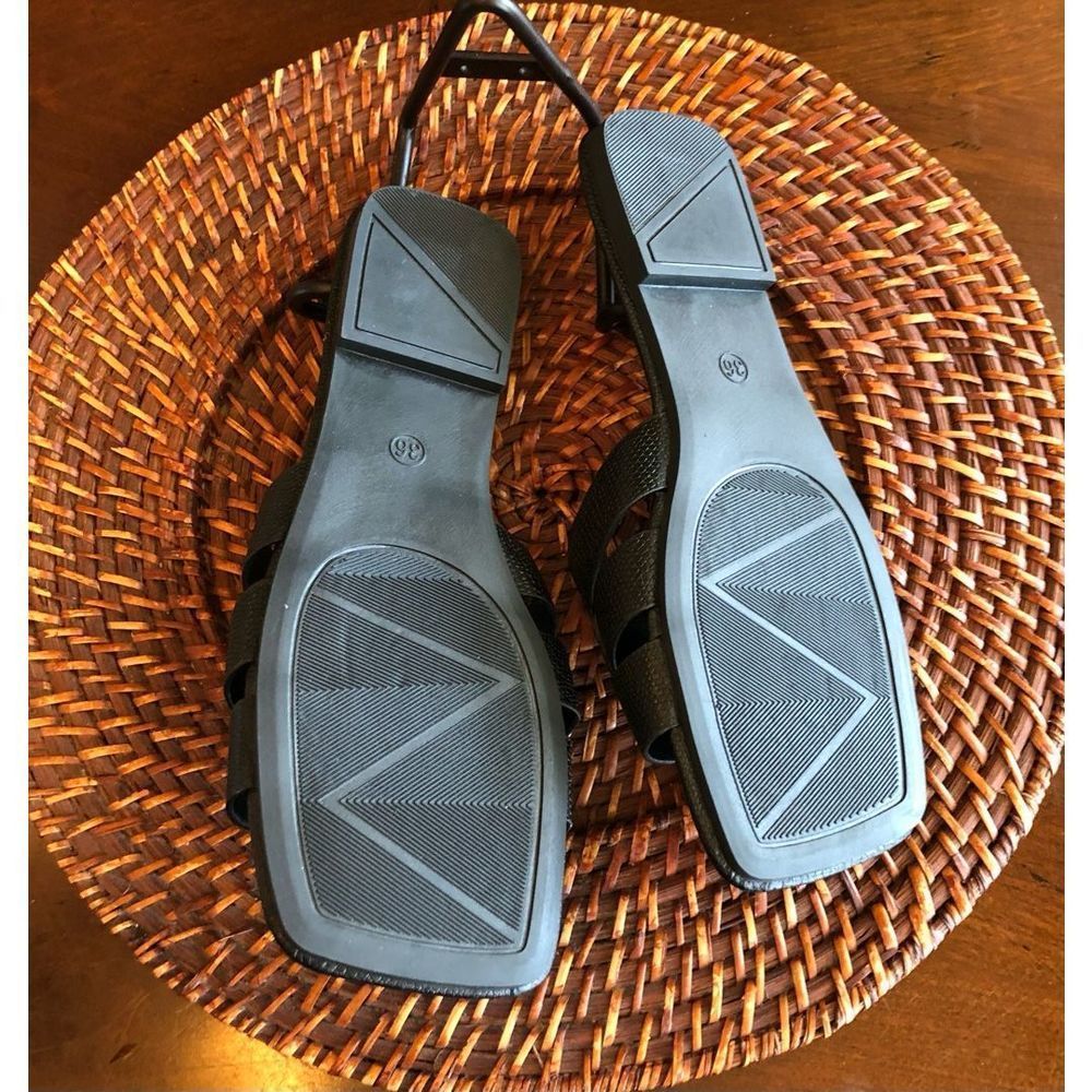 UNBRANDED - L Sz 6 (36) Snakeskin Embossed PU Slide Sandals. Waterproof & NWT! - Picture 11 of 12